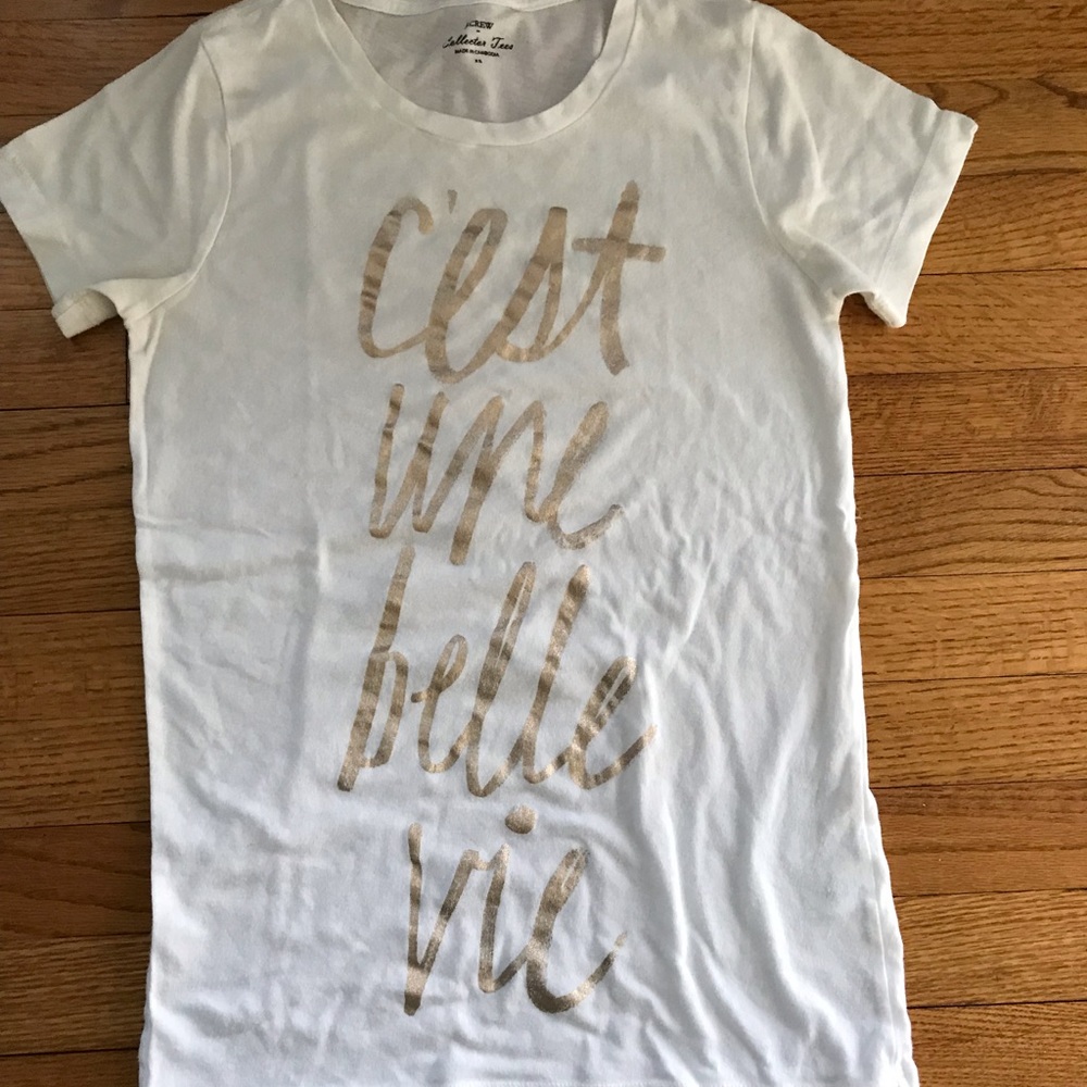 Jcrew light weight Paris novelty T-shirt